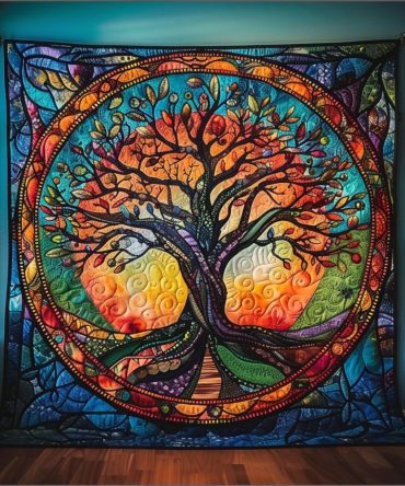 Sacred Grove Quilted Blanket