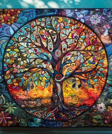 Autumn Arbor Quilted Blanket