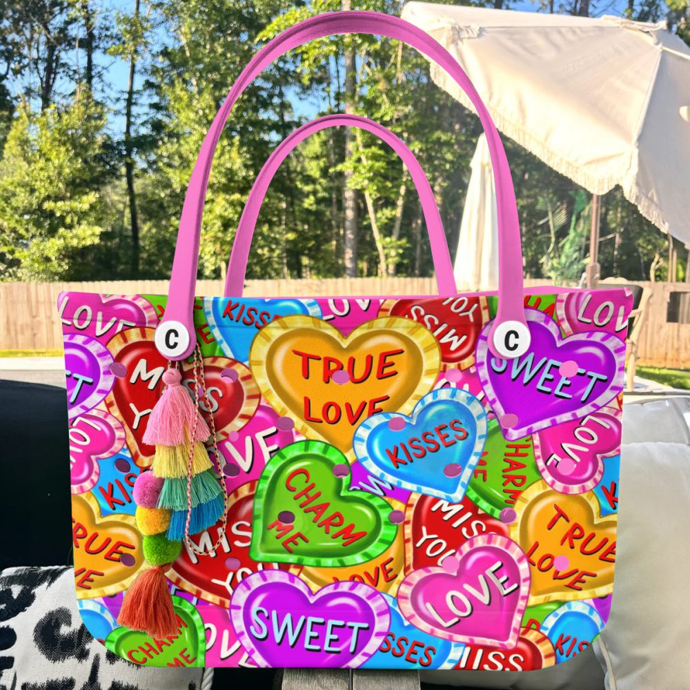 Bucket Tote Bag, Limited Edition Bogg Bag, Beach Bag Sugar Rush - Image 5