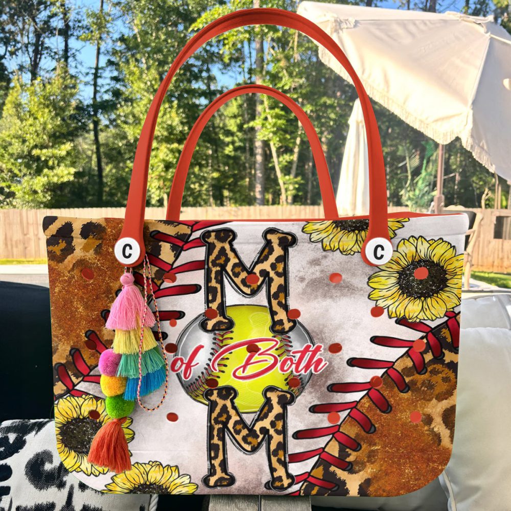 Stylish Sunflower Baseball Mom Tote Bag - Perfect For Sports & Everyday Use - Image 5