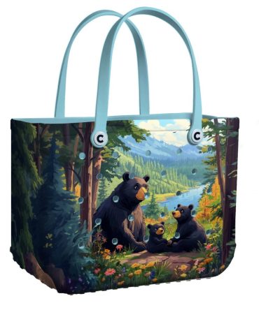 Bucket Tote Bag, Limited Edition Bogg Bag, Beach Bag Bear Haven