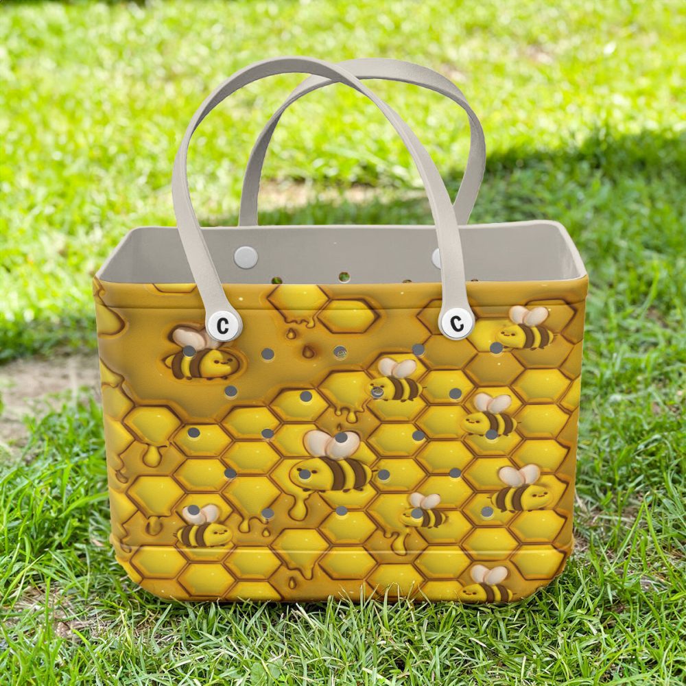 Bucket Tote Bag, Limited Edition Bogg Bag, Beach Bag Twinkle Honey - Image 3