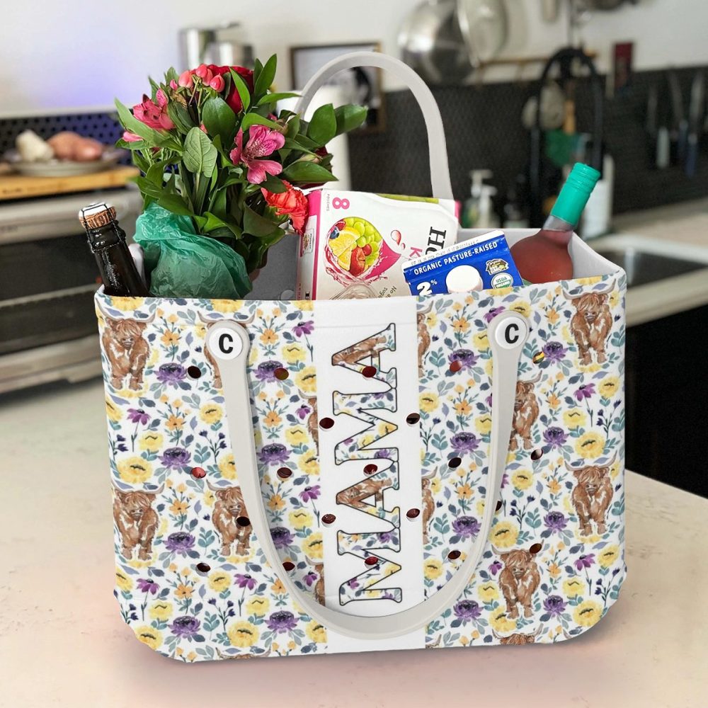 Bucket Tote Bag, Limited Edition Bogg Bag, Beach Bag Mom, Moo, Bloom - Image 4