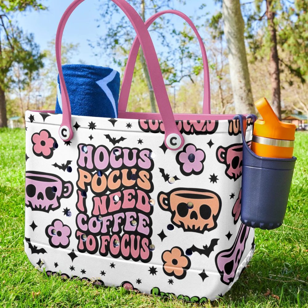 Bucket Tote Bag, Limited Edition Bogg Bag, Beach Bag Bean There, Spelled That - Image 3