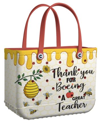 Bucket Tote Bag, Limited Edition Bogg Bag, Beach Bag A Great Hard-Working Teacher