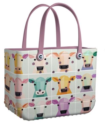 Bucket Tote Bag, Limited Edition Bogg Bag, Beach Bag Geomoo Delight