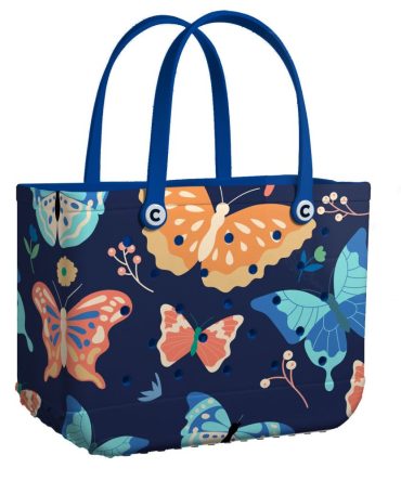 Bucket Tote Bag, Limited Edition Bogg Bag, Beach Bag Flutterby Fantasy
