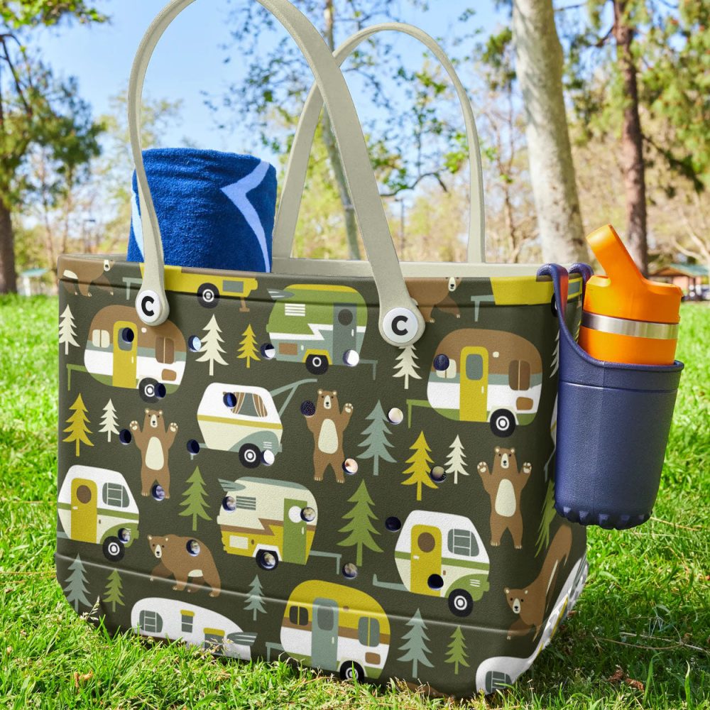 Bucket Tote Bag, Limited Edition Bogg Bag, Beach Bag Wanderlust Wonder - Image 2