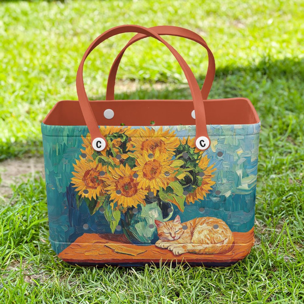 Bucket Tote Bag, Limited Edition Bogg Bag, Beach Bag Table Of Sunshine - Image 4