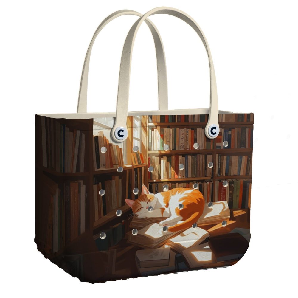 Bucket Tote Bag, Limited Edition Bogg Bag, Beach Bag Bookworm'S Best Friend