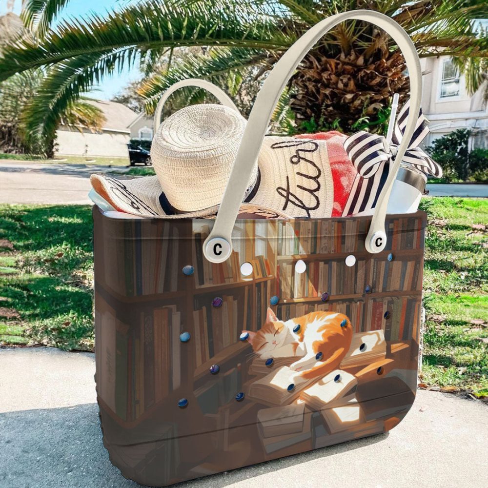 Bucket Tote Bag, Limited Edition Bogg Bag, Beach Bag Bookworm'S Best Friend - Image 5