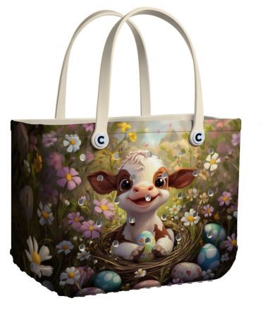 Bucket Tote Bag, Limited Edition Bogg Bag, Beach Bag Moo-Ving Day