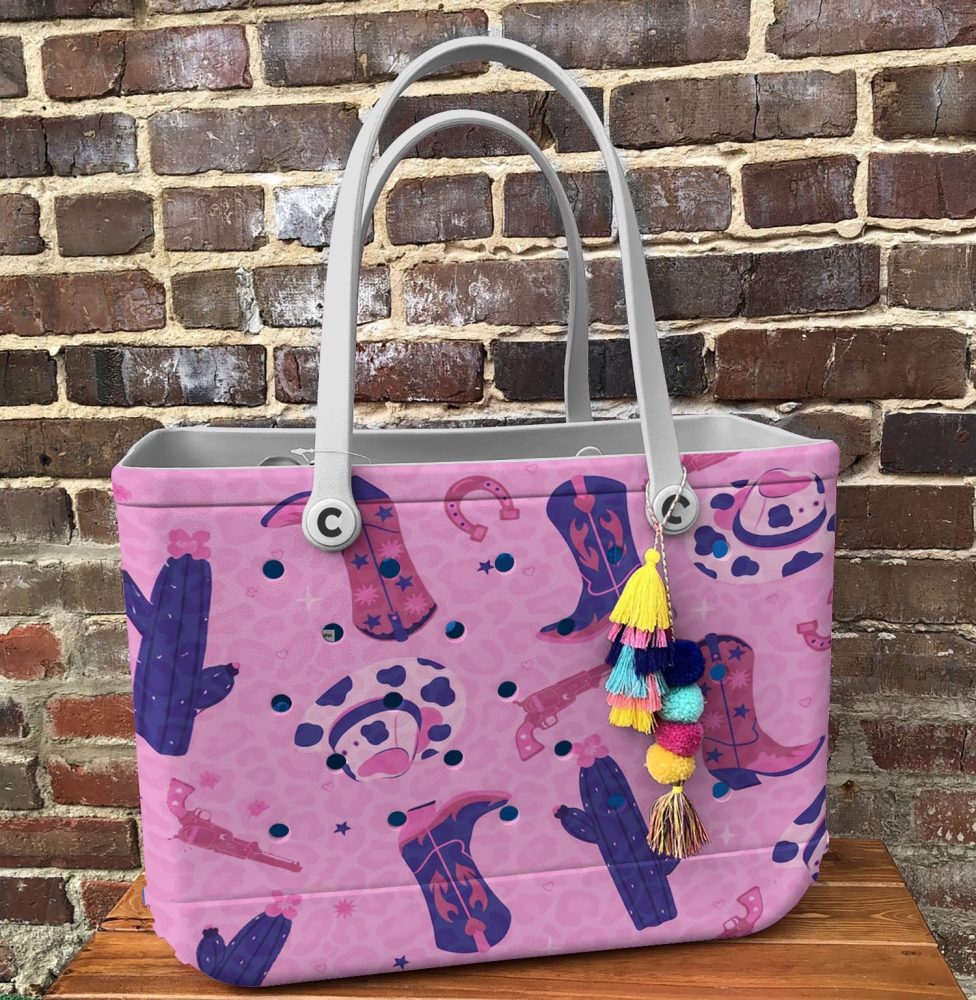 Bucket Tote Bag, Limited Edition Bogg Bag, Beach Bag Desert Diva - Image 2