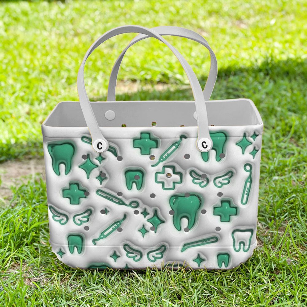 Bucket Tote Bag, Limited Edition Bogg Bag, Beach Bag Smile Maker - Image 2