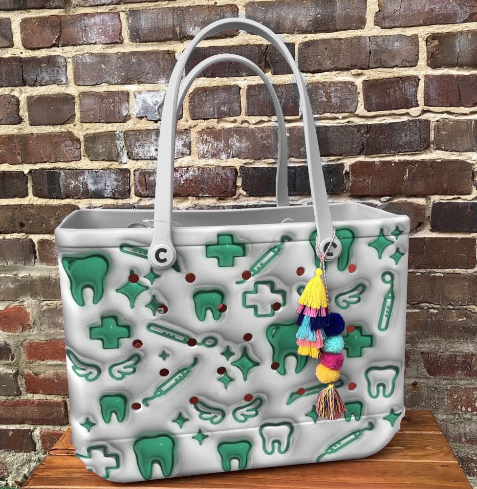 Bucket Tote Bag, Limited Edition Bogg Bag, Beach Bag Smile Maker - Image 5