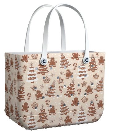 Festive Gingerbread Tote Bag - Durable, Stylish & Perfect For Holiday Shopping