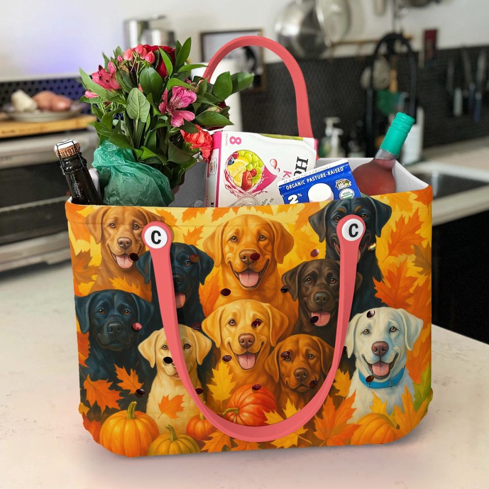 Charming Autumn Dog Tote Bag – Perfect For Dog Lovers & Fall Fashion! - Image 3