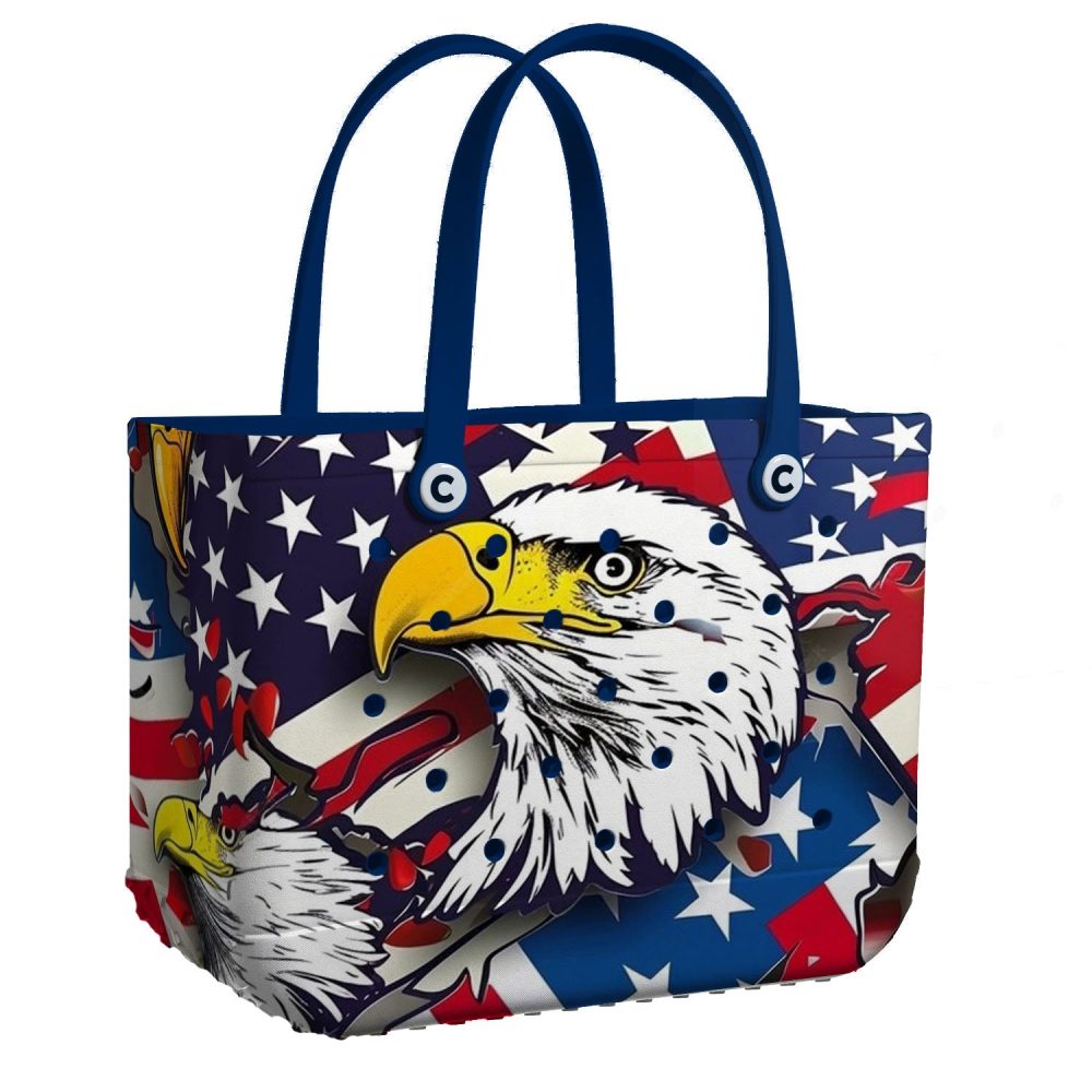 Bucket Tote Bag, Limited Edition Bogg Bag, Beach Bag Freedom Flyer