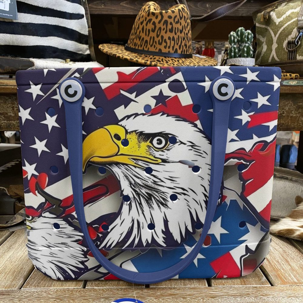 Bucket Tote Bag, Limited Edition Bogg Bag, Beach Bag Freedom Flyer - Image 5