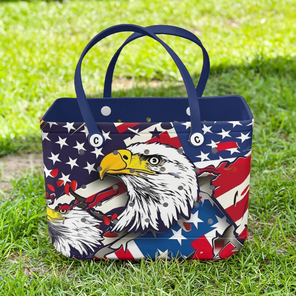 Bucket Tote Bag, Limited Edition Bogg Bag, Beach Bag Freedom Flyer - Image 2