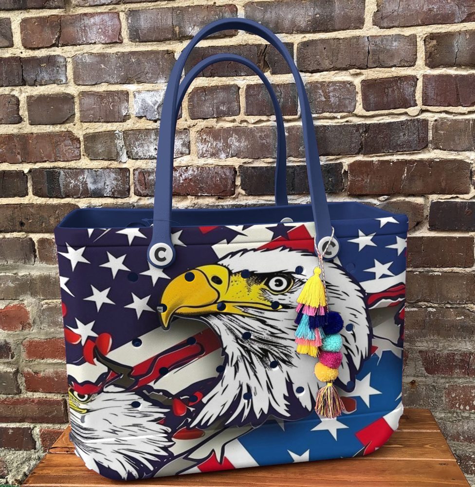 Bucket Tote Bag, Limited Edition Bogg Bag, Beach Bag Freedom Flyer - Image 4