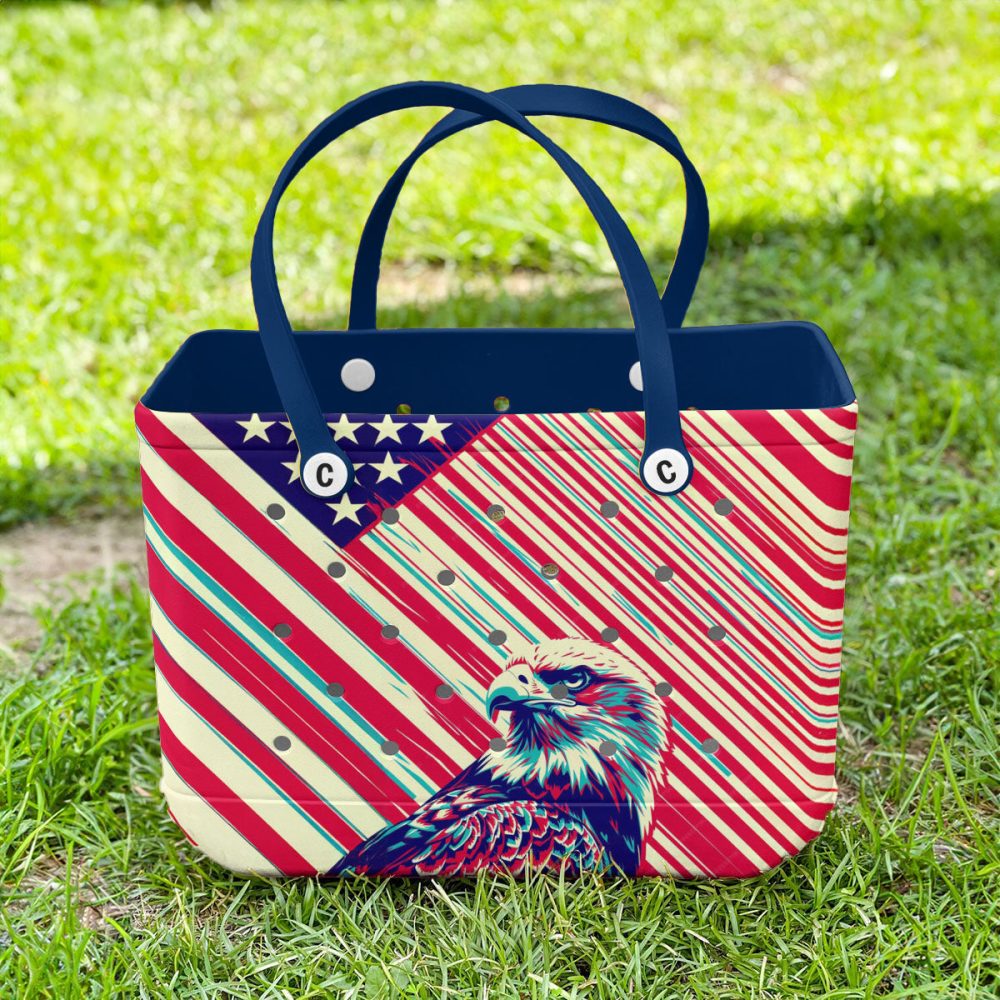 Bucket Tote Bag, Limited Edition Bogg Bag, Beach Bag Soar With Pride - Image 2