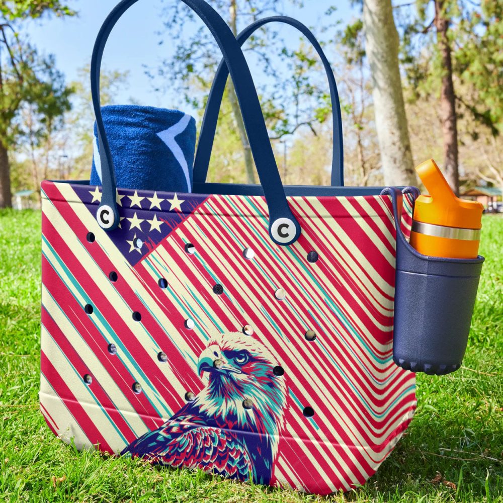 Bucket Tote Bag, Limited Edition Bogg Bag, Beach Bag Soar With Pride - Image 4