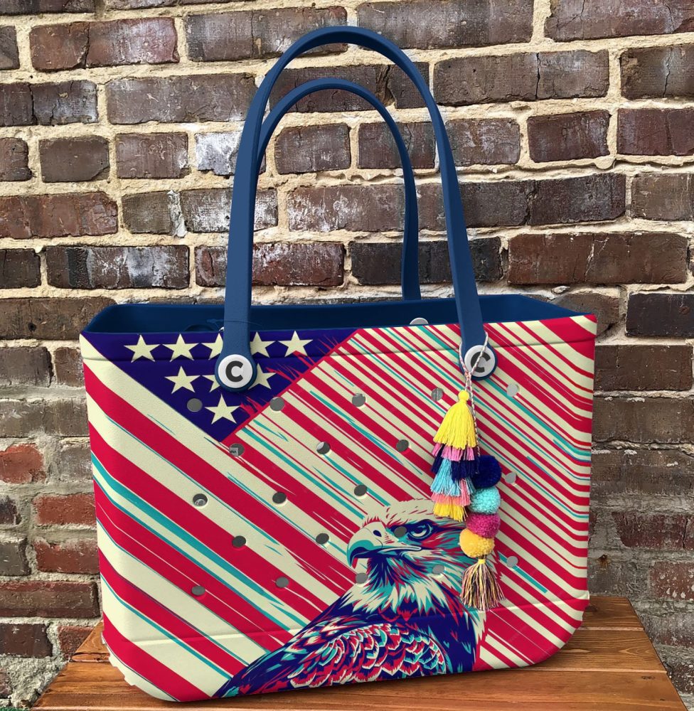 Bucket Tote Bag, Limited Edition Bogg Bag, Beach Bag Soar With Pride - Image 3