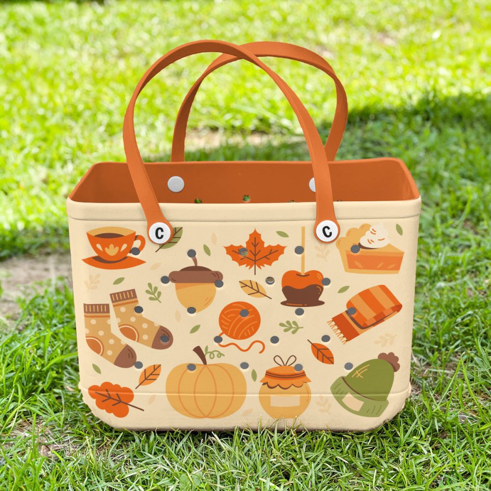 Charming Fall-Themed Tote Bag – Durable & Stylish For Seasonal Outings - Image 2