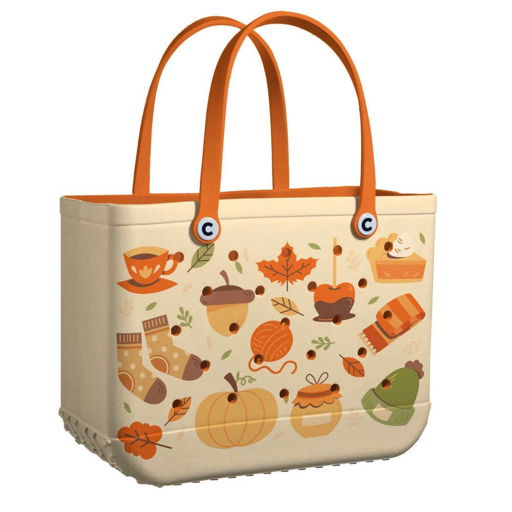 Charming Fall-Themed Tote Bag – Durable & Stylish For Seasonal Outings