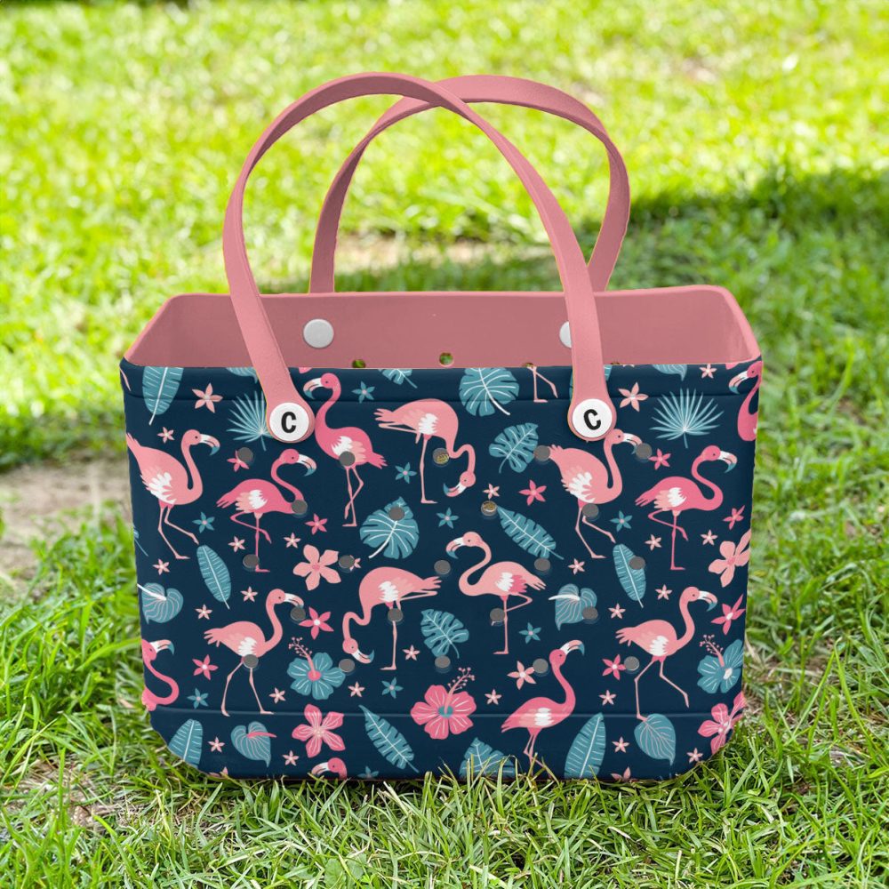 Bucket Tote Bag, Limited Edition Bogg Bag, Beach Bag Jungle Jamboree - Image 2