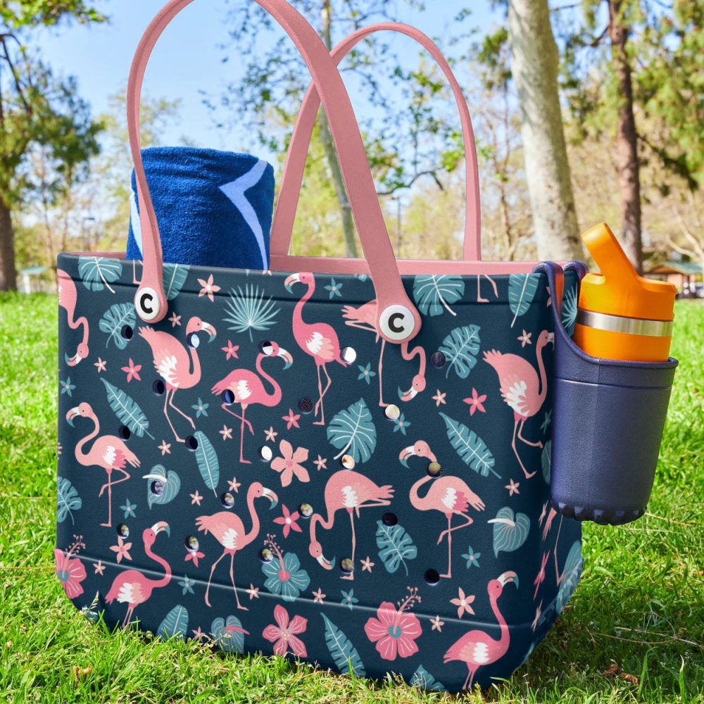 Bucket Tote Bag, Limited Edition Bogg Bag, Beach Bag Jungle Jamboree - Image 3