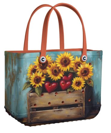Bucket Tote Bag, Limited Edition Bogg Bag, Beach Bag Rustic Romance