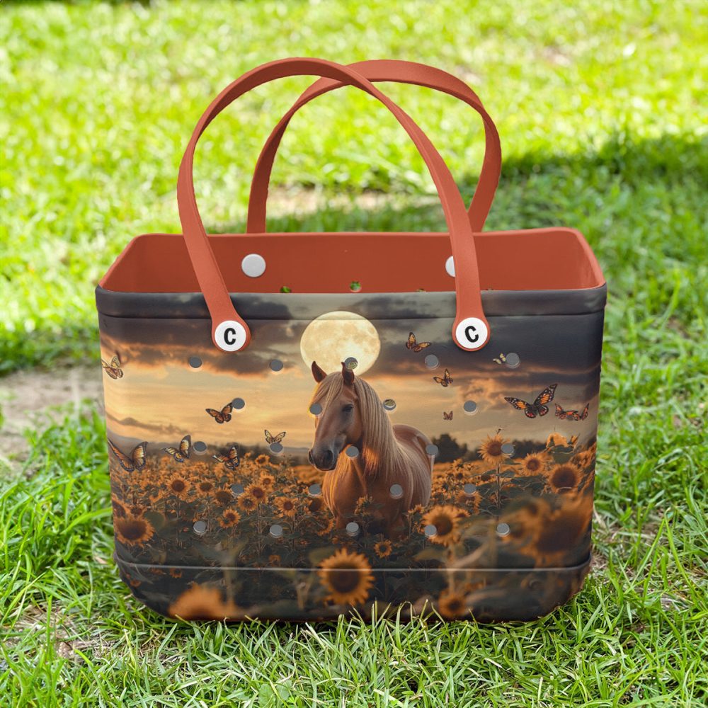 Bucket Tote Bag, Limited Edition Bogg Bag, Beach Bag Sunflower Serenade - Image 4
