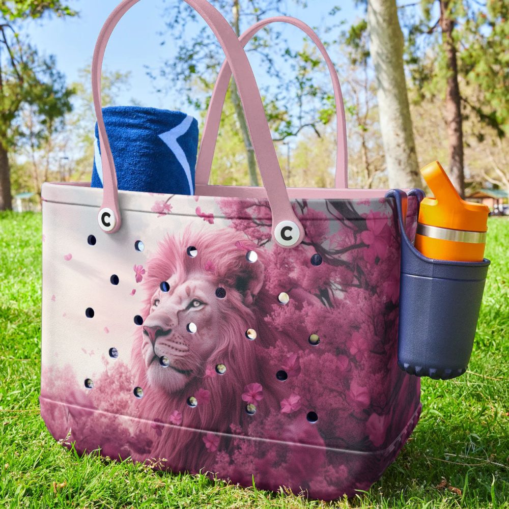 Bucket Tote Bag, Limited Edition Bogg Bag, Beach Bag Majestic Bloom - Image 3