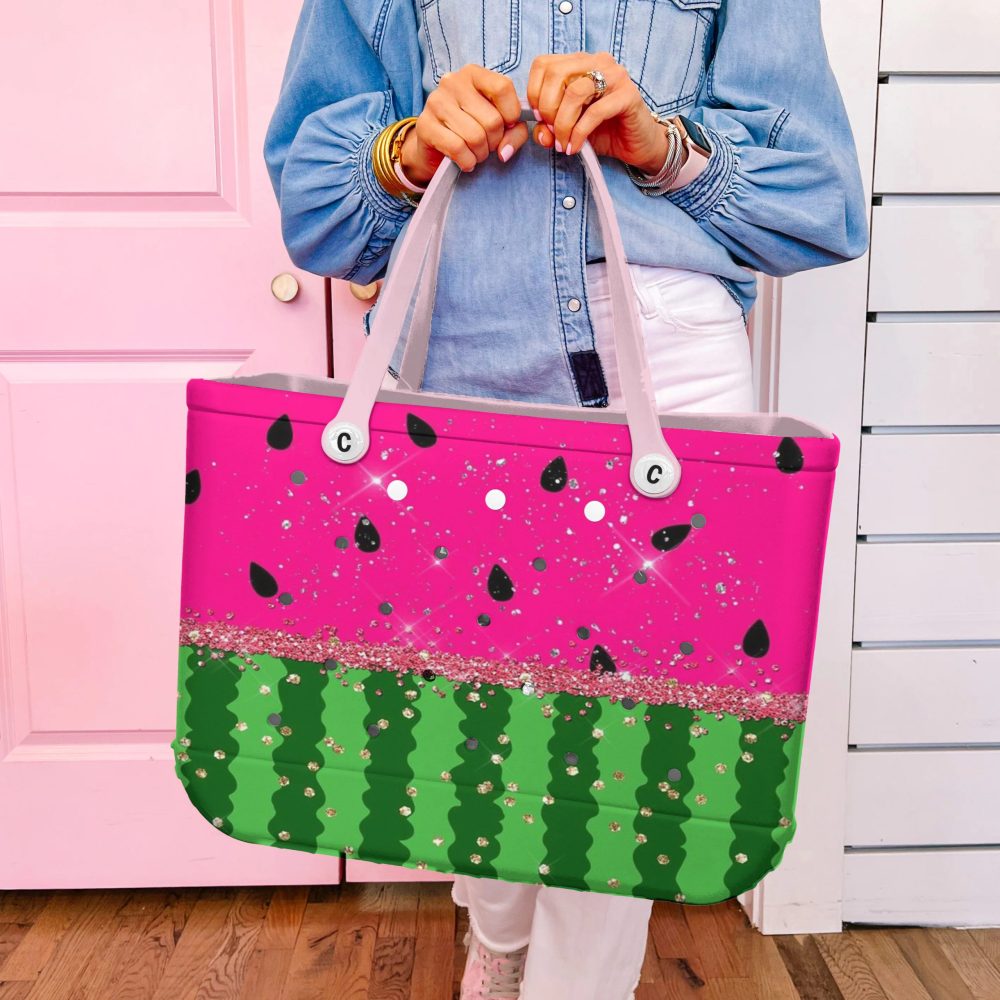 Bucket Tote Bag, Limited Edition Bogg Bag, Beach Bag Summer Slice - Image 2