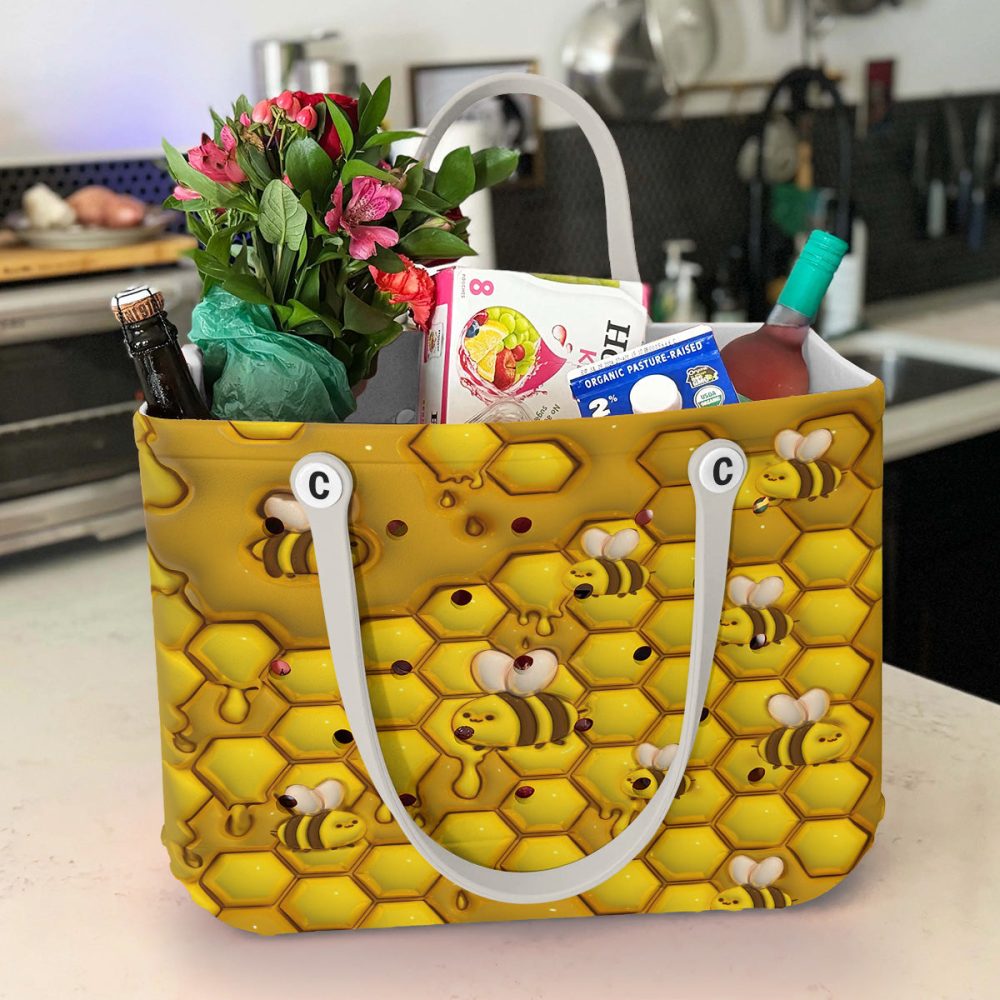 Bucket Tote Bag, Limited Edition Bogg Bag, Beach Bag Twinkle Honey - Image 2