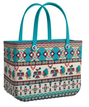Vibrant Tribal Print Tote Bag - Stylish & Spacious Handbag For Everyday Use
