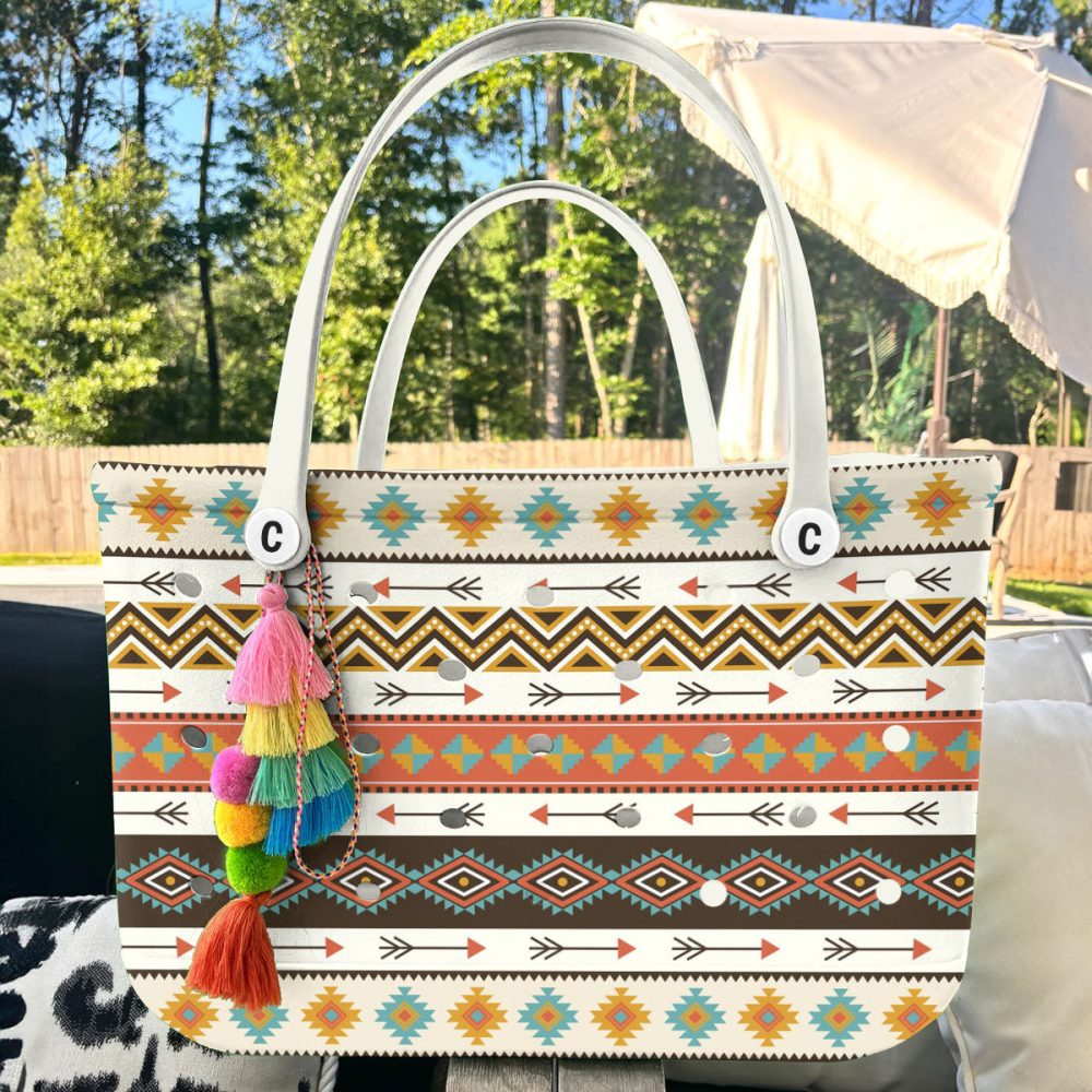 Bucket Tote Bag, Limited Edition Bogg Bag, Beach Bag Native Nomad - Image 5