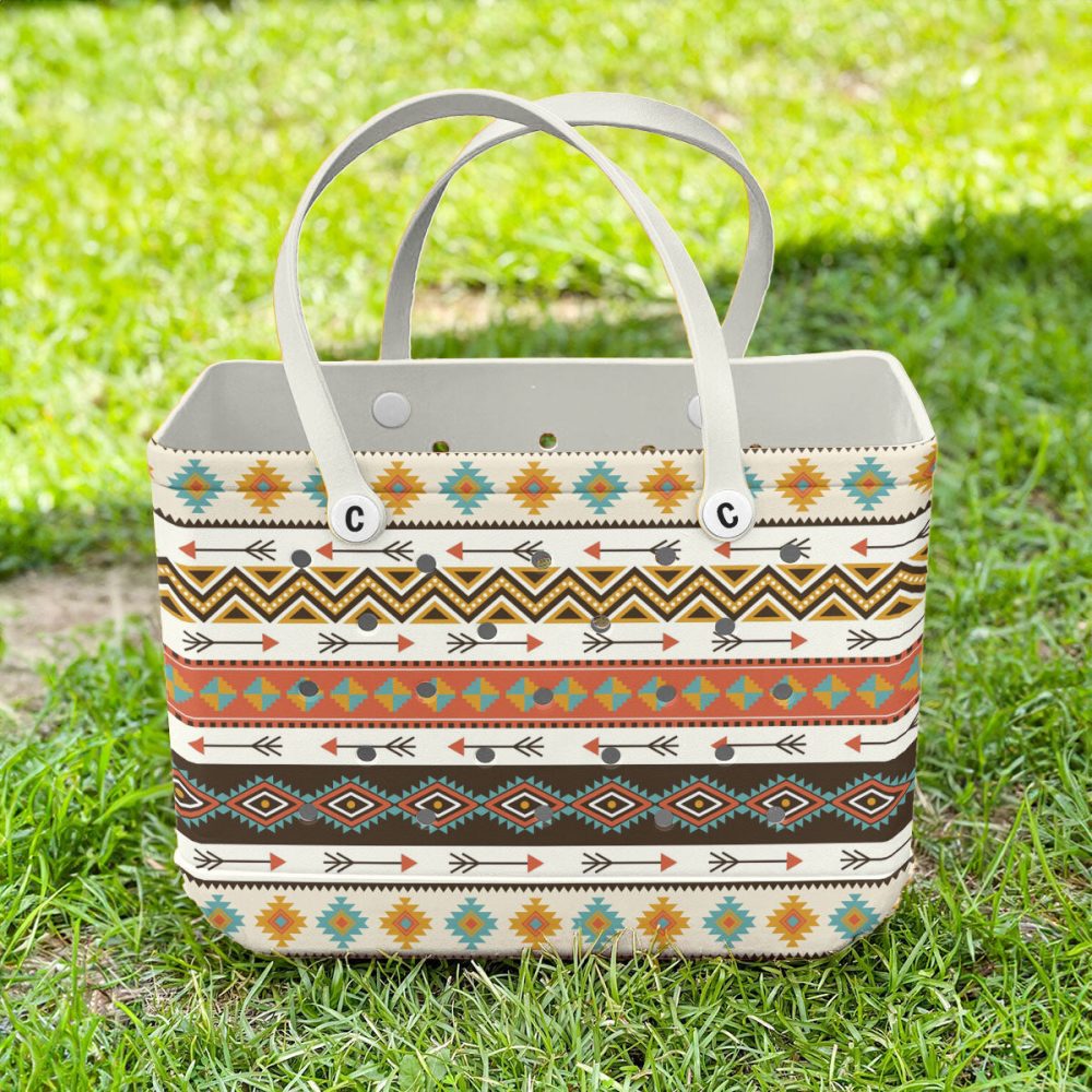Bucket Tote Bag, Limited Edition Bogg Bag, Beach Bag Native Nomad - Image 3