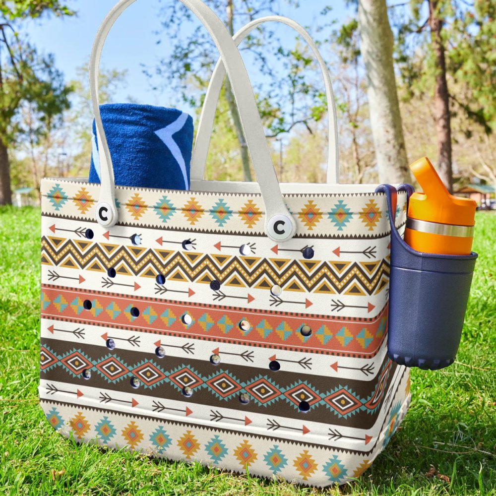 Bucket Tote Bag, Limited Edition Bogg Bag, Beach Bag Native Nomad - Image 4