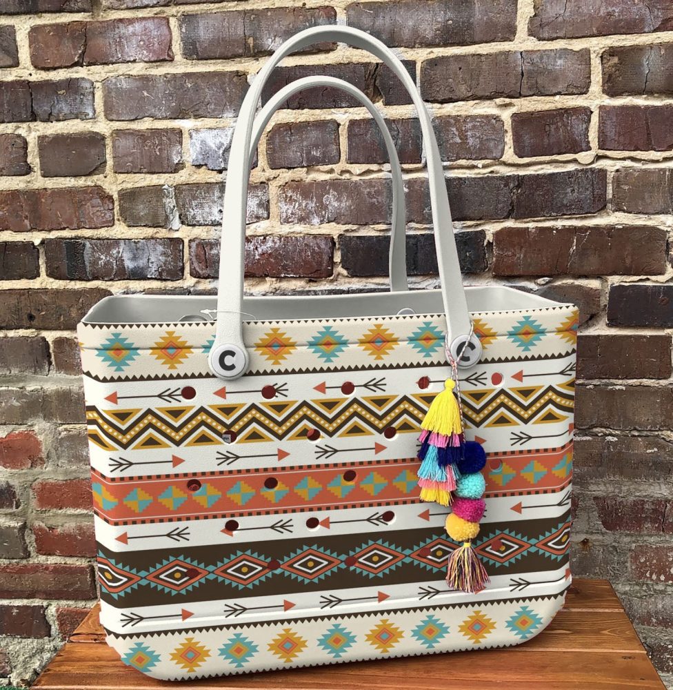 Bucket Tote Bag, Limited Edition Bogg Bag, Beach Bag Native Nomad - Image 2