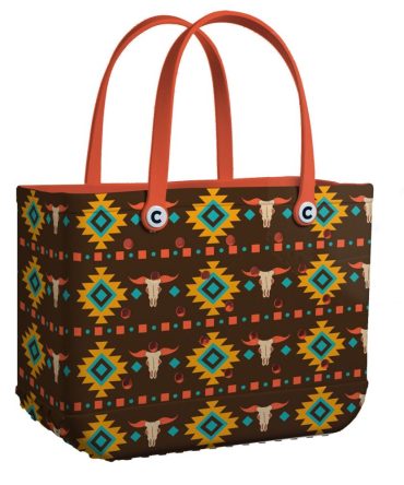 Bucket Tote Bag, Limited Edition Bogg Bag, Beach Bag Western Wonder