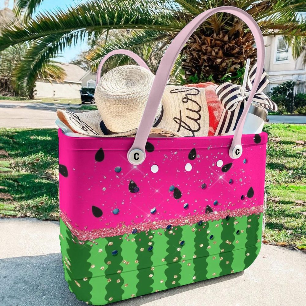 Bucket Tote Bag, Limited Edition Bogg Bag, Beach Bag Summer Slice - Image 4