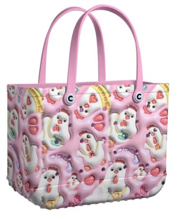 Bucket Tote Bag, Limited Edition Bogg Bag, Beach Bag Puffy Chicks