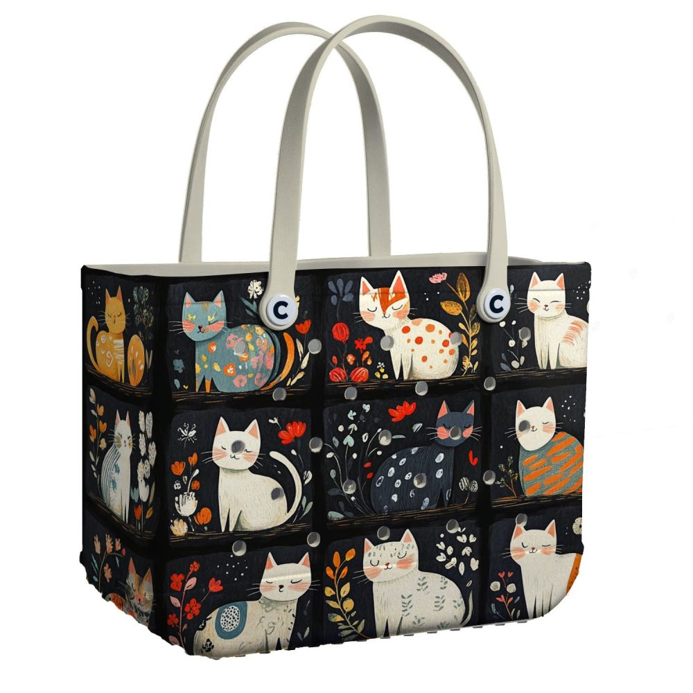 Bucket Tote Bag, Limited Edition Bogg Bag, Beach Bag Paw-Some Purse