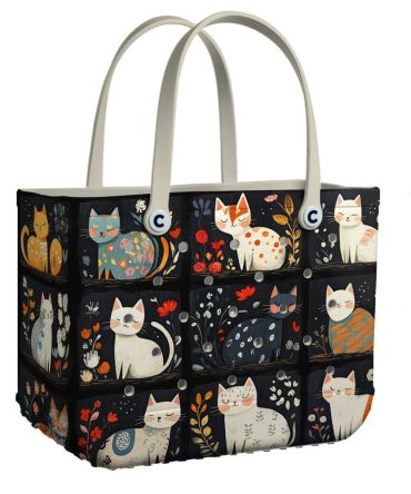 Bucket Tote Bag, Limited Edition Bogg Bag, Beach Bag Paw-Some Purse