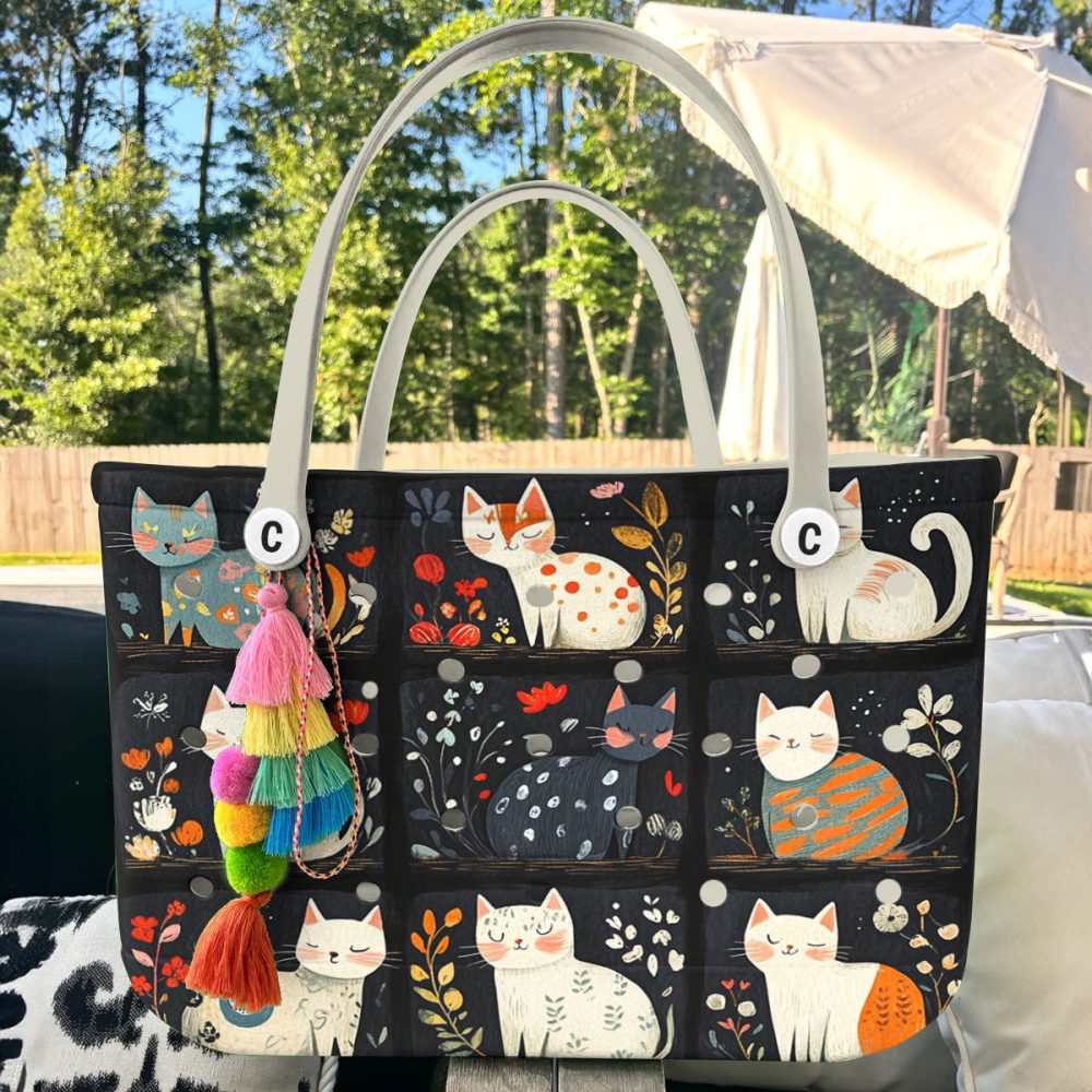 Bucket Tote Bag, Limited Edition Bogg Bag, Beach Bag Paw-Some Purse - Image 4