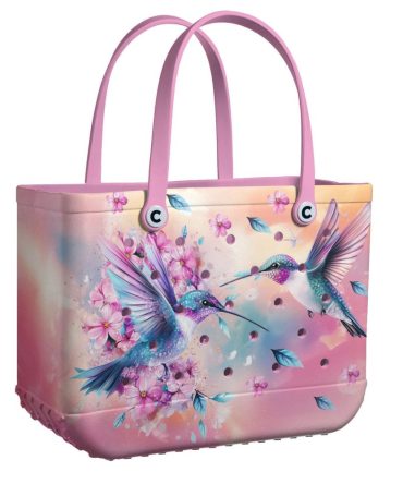 Vibrant Hummingbird Tote Bag – Stylish & Durable For Shopping Or Beach Trips