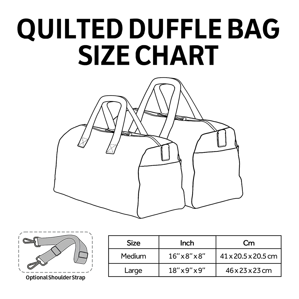Retro Road Quilted Duffle Bag - Image 2